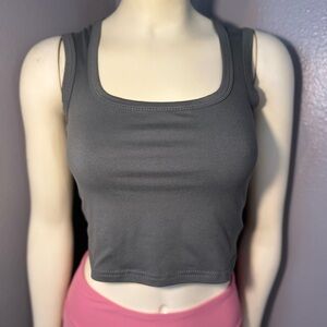 Shein Cropped Tank Gray
